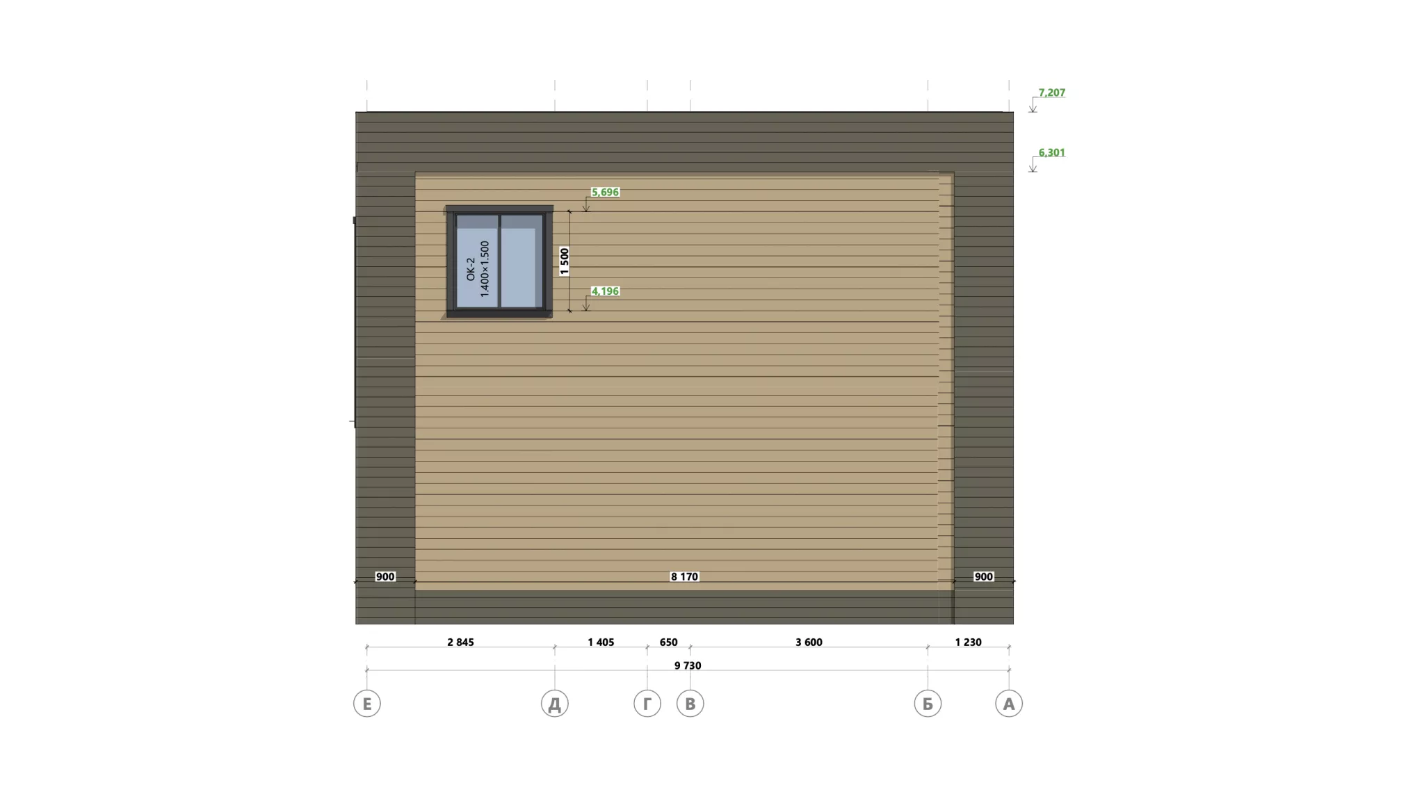 Купить проект двухэтажного дома с террасой из газобетона 22ПВ10.00 по цене  17990 руб.